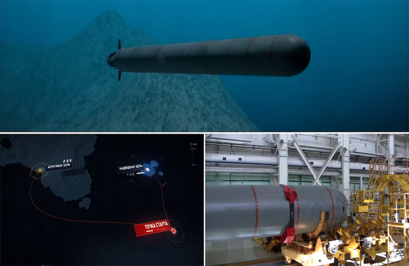 Torpedo Nuclear submarino Poseidón capaz de general Tsunami Radiactivo