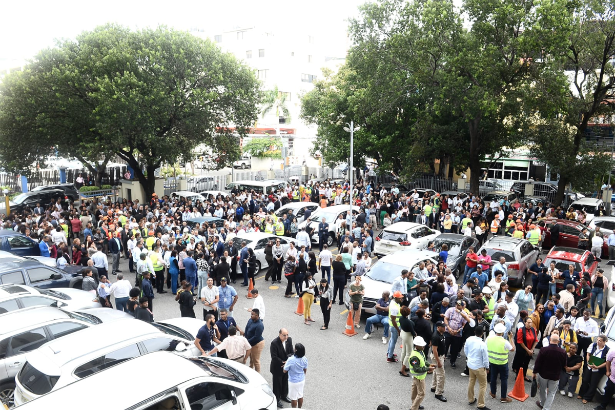 Casi 3 millones de personas participaron en el Simulacro Nacional de Evacuación por Terremoto en RD